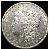 1894-S MORGAN DOLLAR AU
