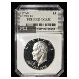 1976-S SILVER EISENHOWER DOLLAR PCI PERFECT GEM PR
