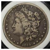 1889-CC MORGAN DOLLAR F/VF