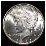 1922-S PEACE DOLLAR CH/GEM BU