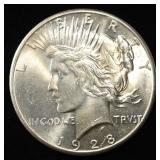 1928 PEACE DOLLAR CH BU
