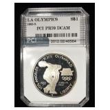 1983-S COMMEM $1 LA OLYMPICS PCI PERFECT GEM PROOF