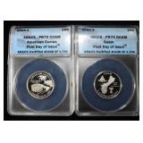 (2) 2009-S STATE QUARTERS ANACS PR 70 DCAM FDI