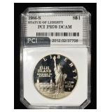 1986-S $1 STATUE OF LIBERTY PCI PERFECT GEM PR