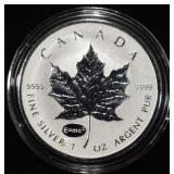 2015 MAPLE LEAF 1 OZ .999 SILVER ROUND