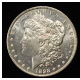 1898 MORGAN DOLLAR CH BU DMPL