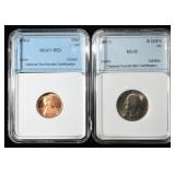 MIXED COIN GRADED LOT