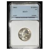 1948-S WASHINGTON  QUARTER NNC SUPERB GEM BU
