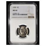 1959 JEFFERSON NICKEL NGC MS 66