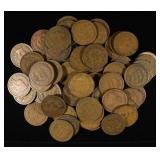 (65) INDIAN CENTS FROM THE 80'S, 90'S, 00'S