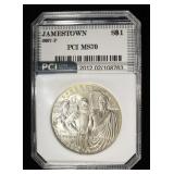 2007-P COMMEM $1 JAMESTOWN PCI PERFECT GEM BU