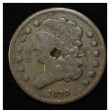 1832 CLASSIC HEAD HALF CENT VG/G DAMAGED