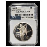 1995-P COMMEM $1 GYMNASTICS PCI PERFECT GEM PR