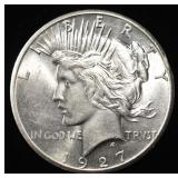1927 PEACE DOLLAR CH BU