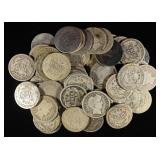 (50) 90% SILVER BARBER DIMES