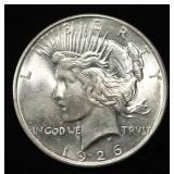 1926-D PEACE DOLLAR CH/GEM BU