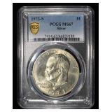 1973-S SILVER EISENHOWEER DOLLAR PCGS MS67