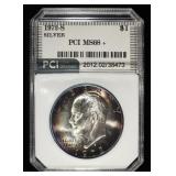 1972-S SILVER EISENHOWER DOLLAR PCI SUPERB GEM+ BU