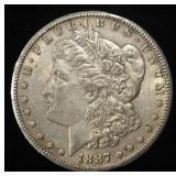 1887-S MORGAN DOLLAR XF