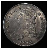 1823 CAPPED BUST HALF DOLLAR AU/BU