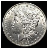 1891-CC MORGAN DOLLAR AU/BU