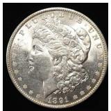 1891 MORGAN DOLLAR CH BU