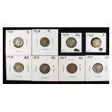 (8) MERCURY DIMES