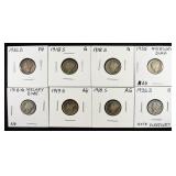 (8) MERCURY DIMES