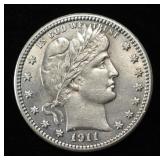 1911 BARBER QUARTER BU
