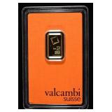 VALCAMBI SUISSE 2.5G 0.999 GOLD