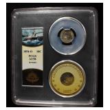 1854-O SEATED LIBERTY DIME PCGS AU-58 SHIPWRECK