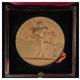 1896 SWISS SHOOTING MEDAL AARGAU BADEN BRONZE