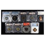 GRADED MIXED COIN LOT