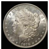 1878 7TF REV 78 MORGAN DOLLAR CH/GEM BU