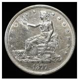 1877-S TRADE DOLLAR CH AU