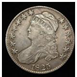 1825 BUST HALF DOLLAR XF/AU