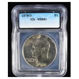 1978-D EISENHOWER DOLLAR ICG MS66