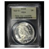 1922-D PEACE DOLLAR PCGS MS64