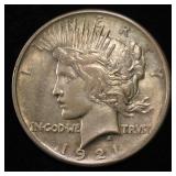 1921 PEACE DOLLAR NICE ORIG UNC SHARP!