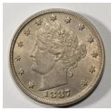 1887 LIBERTY NICKEL CH BU