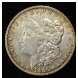1886-O MORGAN DOLLAR XF