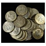 (20) 40% SILVER KENNEDY HALF DOLLARS