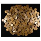 (500) WHEAT CENTS: MIXED DATES