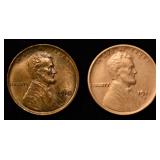 1910 CH BU & 1911-D AU LINCOLN CENTS