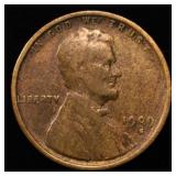 1909-S LINCOLN CENT FINE