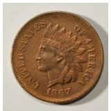 1867 INDIAN CENT BU RB