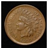 1868 INDIAN CENT BU