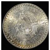 1948 MEXICO 5 PESOS 90% SILVER