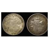 (2) 1893 50C COMMEM COLUMBIAN EXPOSITION