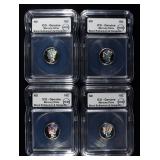 (4) MERCURY 10C ICG BLACK RUTHENIUM & HOLOGRAM